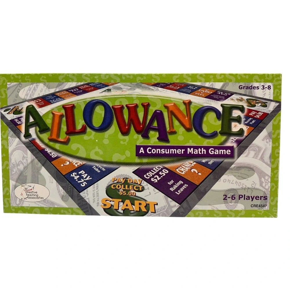 ALLOWANCE A Consumer Math Game Grades 3-8 Money Management‎ Skills Home School